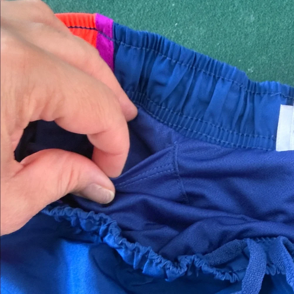 Danskin Now Blue and Pink Athletic Shorts.  CAJA # 4‎